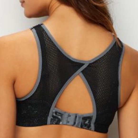 MAIDENFORM SPORTS BRA Mesh NWT DM7994 NEW Gray 36A - Picture 2 of 8